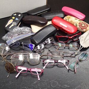Eye Glasses and Cases- great for costumes or kids dress up